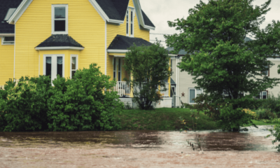 Flooded Residential Neighborhood