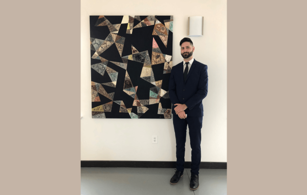 James Udovidchik geometric painting office